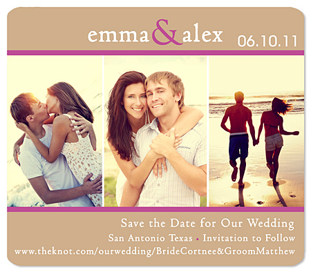 Save the Date Wedding Magnet